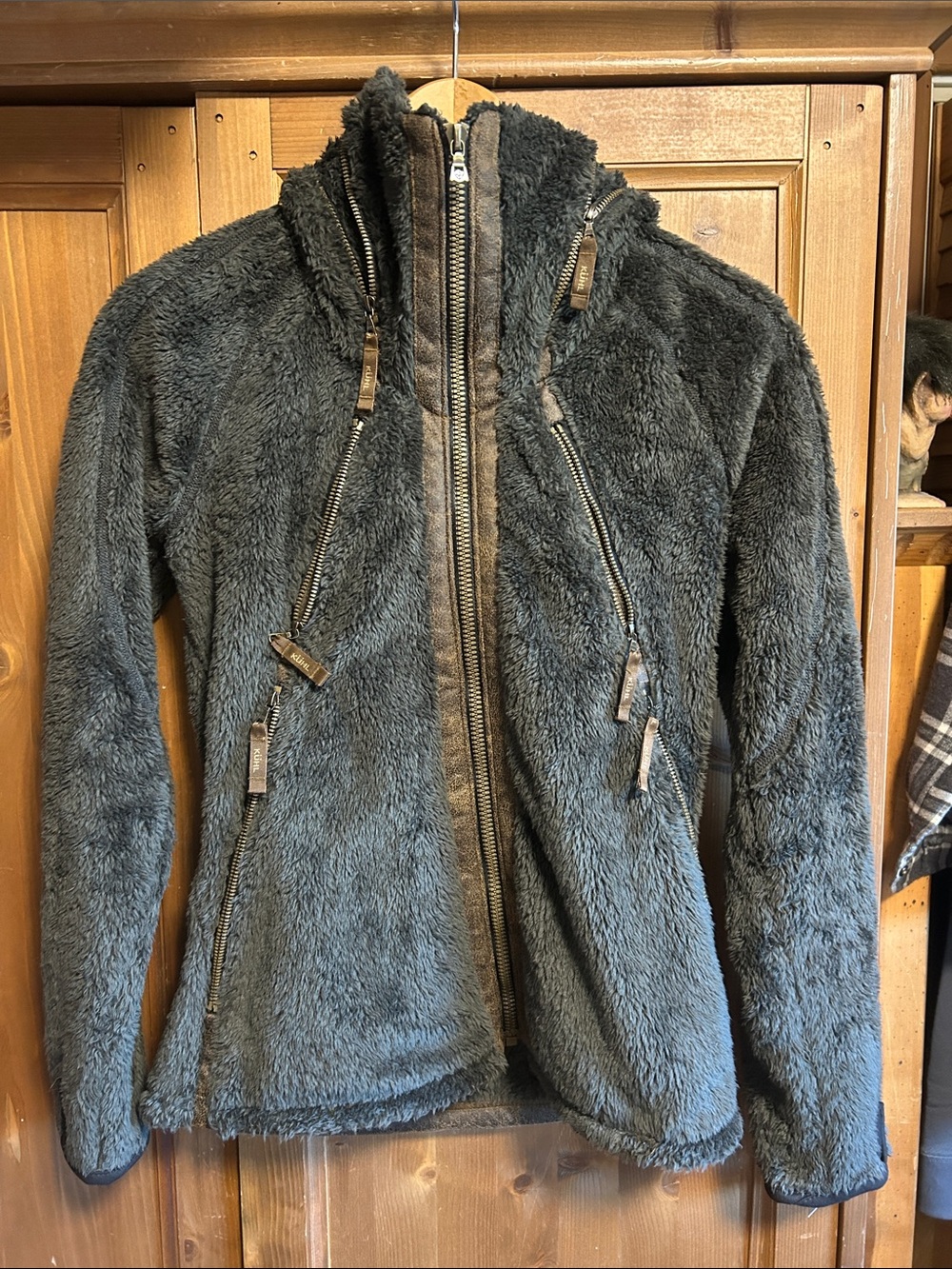 Kuhl Flight Jacket Sherpa Hooded Fleece Full Zip Women's Size XS